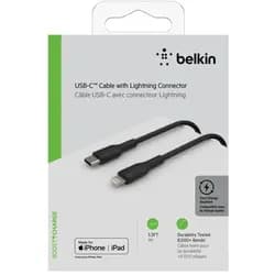 Belkin Lightning/USB-C Kabel 1m PVC, mfi zertifiziert, schwarz