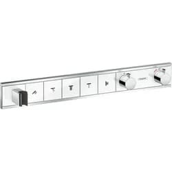 Hansgrohe RainSelect, Waschbecken, Chrom, Weiß - Silber/Weiß