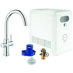Grohe Spültisch-Einhebelmischer Blue Professional C-Auslauf Set, chrom