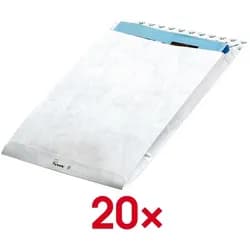 Tyvek Dupont Versandtasche Tyvek Dupont 00067183 Faltentasche (B x H) 250 mm x 353 mm Weiß Verwe weiß
