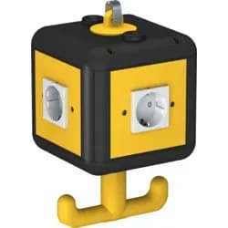 Energiewürfel Kst sw IP20 4Steckd