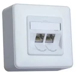Metz Connect Anschlussdose C6Amodul AP TN C6Amod-2AP-180rw