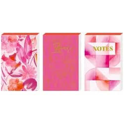 Coppenrath Notizblock Coppenrath Verlag Notizblöckchen - All about pink, 1 Stück, 3-fach sor