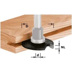 FESTOOL Scheibennutfräser HW D40x5
