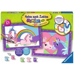 Ravensburger Malen nach Zahlen Ravensburger Malen nach Zahlen Serie Junior Bunte Einhornwelt 27774