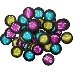 Haba Spiel Familienspiel Partyspiel Let's talk NEON blau 2013265001