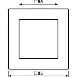 Jung Rahmen 1-fach A 5581 BF SWM