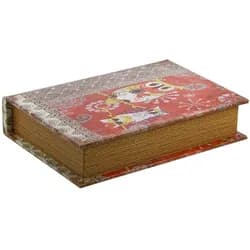 Safe-Album Aufbewahrungsbox SAFE Buchbox Eule, Aufbewahrungsbox im Retro-Design 24 x 17 x 5 cm rot