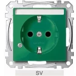 Merten SCHUKO-Steckdose SV gn MEG2303-0304