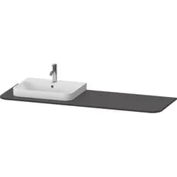 Duravit Konsole „Happy D.2 Plus“, links in Graphit Supermatt