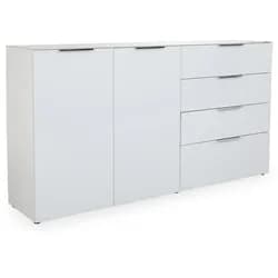 Germania-Werke Sideboard »Oakland« breit weiß, 184x102x42 cm