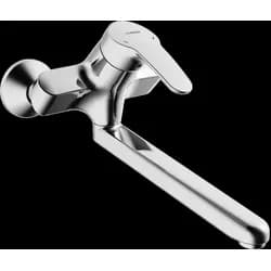 Hansa WT-Wand-EHM HANSAMIX S-Ans., absp, schw, Ausl. 311mm, chr