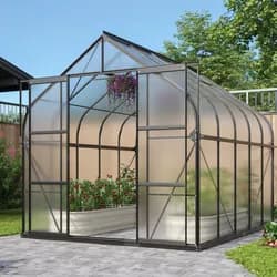Vitavia Gewächshaus "Dione 8300" inkl. Stahlfundamentrahmen,schwarz,8,3 m2