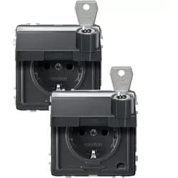Merten SCHUKO-Steckdose anth MEG2318-7214
