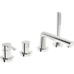 Hansa Fertigset HANSADESIGNO Style 4-L.-BW-EHM, Rosette rund, chrom