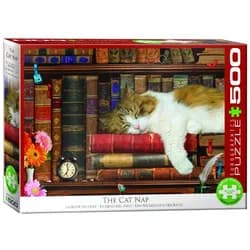 EUROGRAPHICS Puzzle Katzennickerchen, 500 Puzzleteile bunt