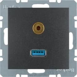 Berker Steckdose USB/3,5mm Audio 3315391606