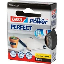 Cloth Tape extra Power Perfect 2.75m x 19mm Black
