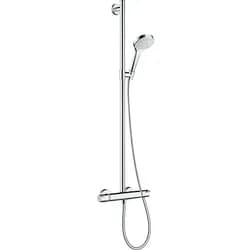 hansgrohe S-Pipe Croma Sel. S Mul Pipe mit Thermostat, weiß/chrom
