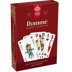 ASS Altenburger Spiel Rommé große Eckzeichen, französisches Bild