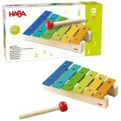 Haba Spielzeug-Musikinstrument Babywelt Klangspielzeug Metallophon 1005990001