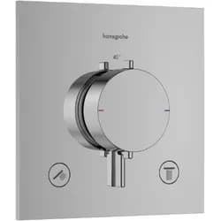 hansgrohe Ecostat Comfort E Thermostat Unterputz für 2 Verbraucher, Chrom