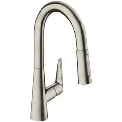 hansgrohe Talis M51 Einhebel-Küchenmischer 160, Ausziehbrause, 2jet, sBox, Edelstahl Finish