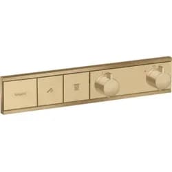 hansgrohe Fertigmontageset RainSelect UP-THM, 2 Verbraucher, brushed bronze