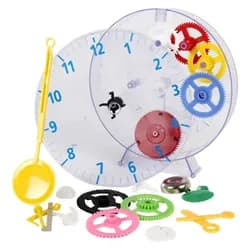 technoline Uhr Modell Kids Clock (faszinierender Pendeluhr-Bausatz für Kinder) weiß