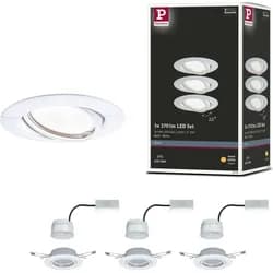 PAULMANN Einbauleuchte, 5 W, Einbautiefe: 4,5 cm - weiss
