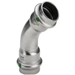 VIEGA Bogen I/I 45° Sanpress Inox Edelstahl 42mm