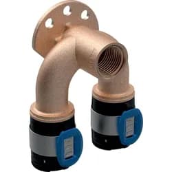 Geberit FlowFit Doppelanschlusswinkel 90Gr Rg+ d25-Rp1/2-d25 L:52mm