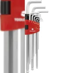 TOOLCRAFT Schraubendreher TOOLCRAFT Innen-Sechskant Winkelschraubendreher-Set 1.5 mm, 2 mm, 2.5