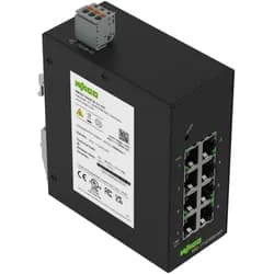 Wago 852-1112/000-001 (8 Ports), Netzwerk Switch, Schwarz