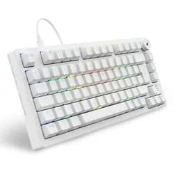 Sharkoon SGK25 (DE, Kabelgebunden), Tastatur, Weiss