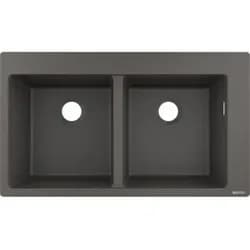 HANSGROHE 43316290 Einbauspüle 370x370 - Grau