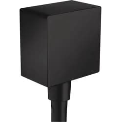 wall outlet square matt black