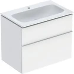 Geberit iCon Set MWT m. US, 2 Schubl. 75x63x48cm, weiß matt/KeraTect