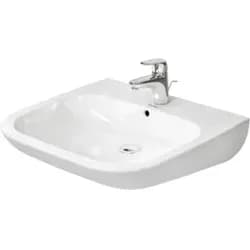 Duravit Waschtisch D-Code Vital 60x55,5cm, m HL, Ü, HL, barrieref., we.