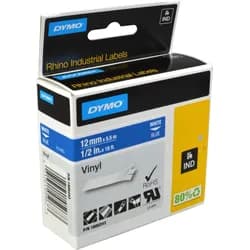 DYMO IND 1805243 - DYMO IND Band Vinyl, 12mm, weiß/blau