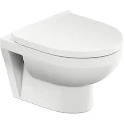 Duravit No. 1 Wand-WC Compact, Rimless, Badkeramik, 2575090000, weiß