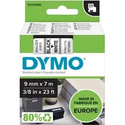 Dymo Schriftband 9mm, weiß