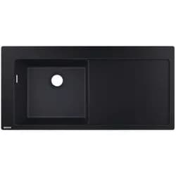 hansgrohe Einbauspüle 450 mit Abtropffläche rechts, S5110-F450 Betongrau