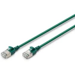 CAT 6A F-FTP Slim Patch Cord - 1m - Grün - 1m