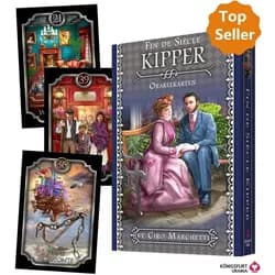 Grußkarte Fin de Siècle Kipper Orakelkarten weiß
