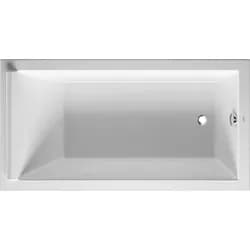 Duravit Badewanne „Starck“ rechteck 1700 × 900 mm, Fußablauf in Weiß