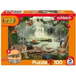 Schmidt Spiele Puzzle Puzzle - Wild Life: Im Regenwald (100 Teile mit Add-on), Puzzleteile
