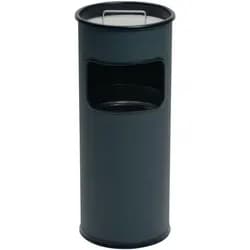 DURABLE Papierkorb Metall 17L rund mit Ascher