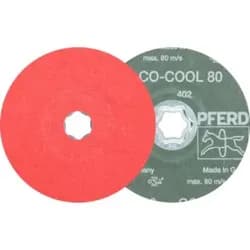 PFERD TOOLS COMBICLICK Keramikkorn Fiberscheibe Ø 125 mm CO-COOL80 für Edelstahl