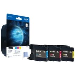 3 Brother Tinten LC-1280XLRBWBPDR Multipack CMY